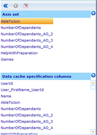 Spreadsheet data area