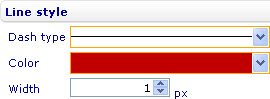 Style sheet - Data series - Line series - Series - Line style